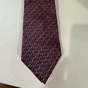 Liz Claiborne Deep Red Geometric Men's Tie